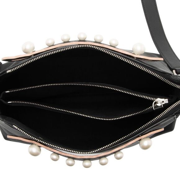 Fendi Calfskin Faux Pearl Embellished By The Way Medium Satchel - Picture 7 of 15